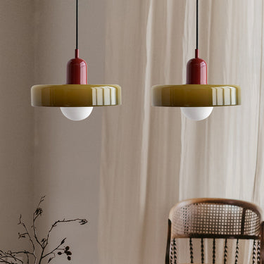 Suspension En Verre Bauhaus Moderne À 2 Têtes-Lampe Veilleuse